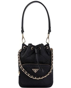 Prada Re-Nylon Bucket Bag - Black