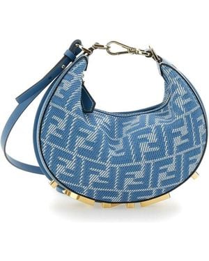 Fendi Graphy Tote Bag - Blue