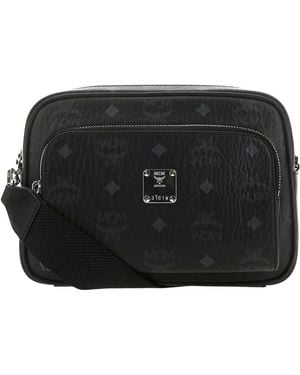 MCM Canvas Crossbody Bag - Black