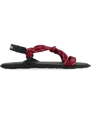 Miu Miu Fabric Sandals - Red