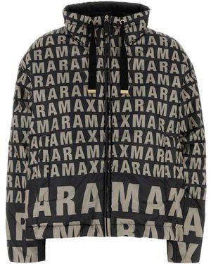 Max Mara Polyester Bilogo Jacket - Black
