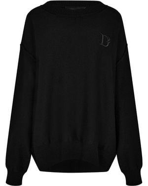 DSquared² 'D2 Statement Logo Knit Jumper - Black