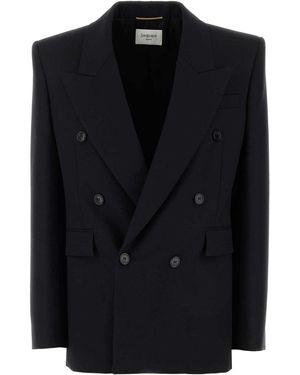 Saint Laurent Wool Blazer - Black