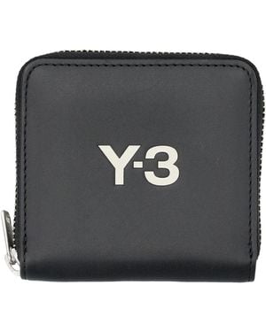 Y-3 Zip-Around Leather Wallet - Black