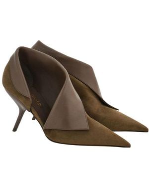 Ferragamo Litty 85 Court Shoes - Brown