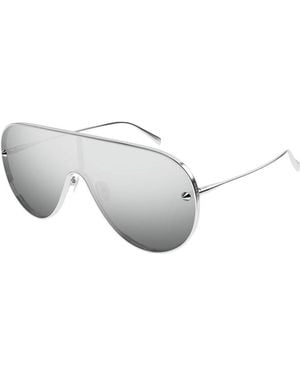 Alexander McQueen Am0481S 004 Sunglasses - White