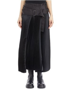 Junya Watanabe 'Pleated Skirt - Black