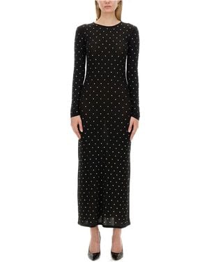 ワンピース Rabanne SOLID SECOND SKIN JERSEY ROBE Rabanne Solid Second Skin Jersey Robe in Black | Lyst