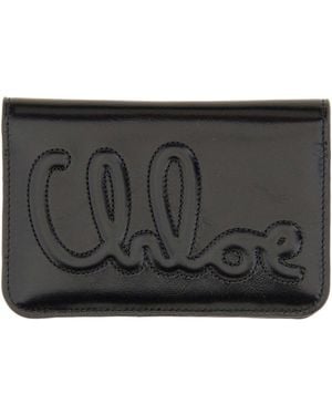 Chloé Wallet With Logo - Grey