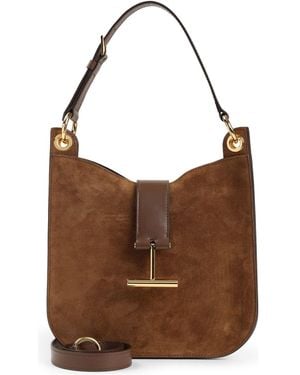 Tom Ford Tara Small Crossbody Bag - Brown