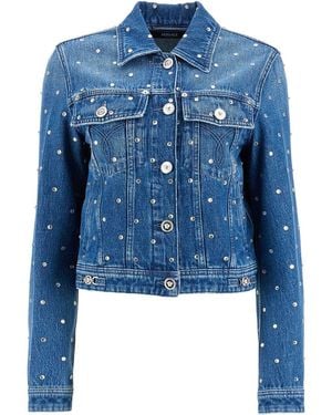 Versace Starry Sky Denim Jacket - Blue