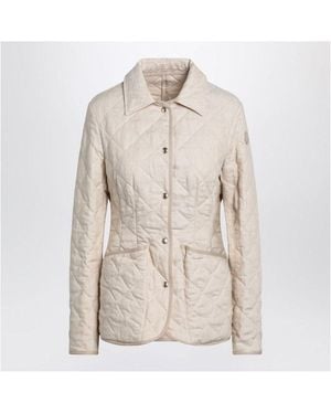 Moncler Uzes Light Quilted Jacket - Natural
