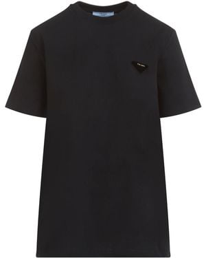 Prada Cotton T-Shirt - Black