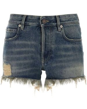 Balenciaga Denim Shorts - Blue