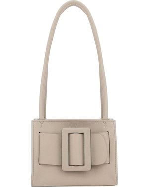 Boyy Dove Leather Bobby 18 Soft Shoulder Bag - White