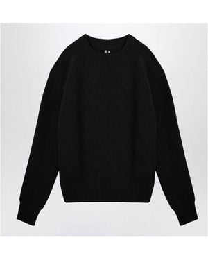 Rick Owens Wool Crew-Neck Sweater - Black