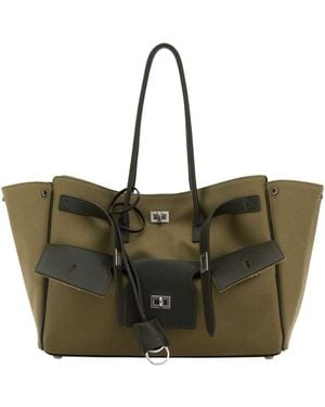Balenciaga Carry All Bel Air Media Bag - Green