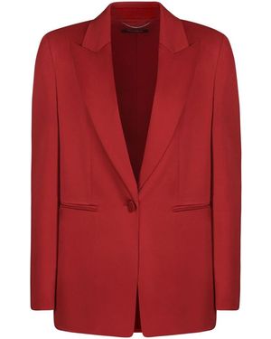 Max Mara Galazia Single-Breasted One Button Jacket - Red