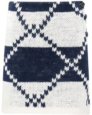 JW Anderson Fairisle Mini Skirt - Blue