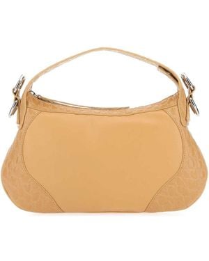 BY FAR Sand Leather Yana Handbag - Brown