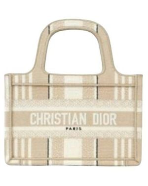 Dior Book Tote Micro Bag - Natural