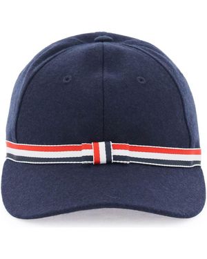Thom Browne Gg Bow Baseball Cap - Blue
