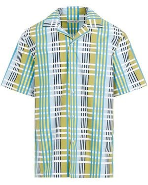 Lanvin Printed Bowling Shirt - Blue