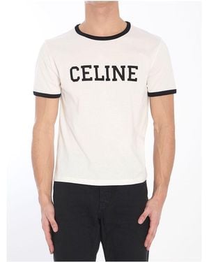 Celine University T-Shirt - White