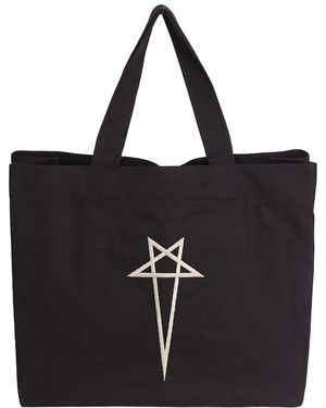 Rick Owens Cotton Beach Bag - Black