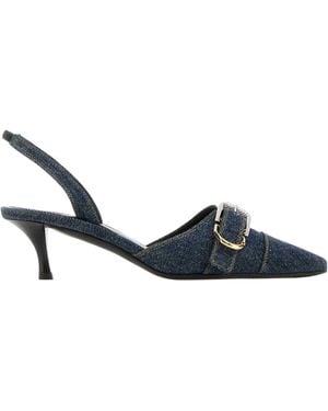 Givenchy Denim Voyou Court Shoes - Black
