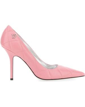 DSquared² Quilted Leather Court Shoes - Pink