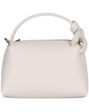JW Anderson Corner Piccola Leather Handbag - Natural