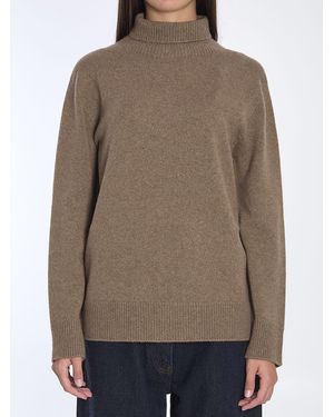 The Row Hepny Turtleneck Sweater - Brown