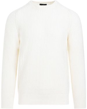 dunhill 'Open Knit Crewneck Pullover Jumper - White