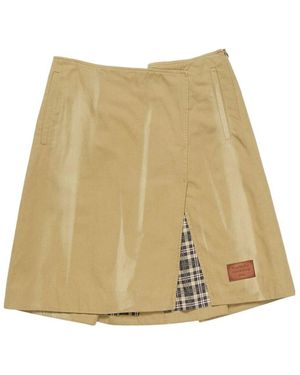 Acne Studios 100% Cotton Stylish Skirt - Natural