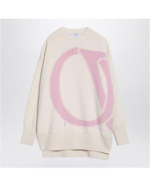 Off-White c/o Virgil Abloh Cream/ Over Jumper - Pink
