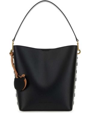 Stella McCartney Biscuit Alter Suede Bucket Bag in Brown | Lyst