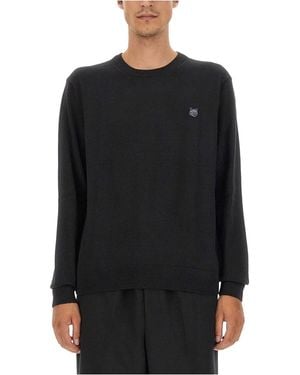 Maison Kitsuné Fox Patch Jersey - Black