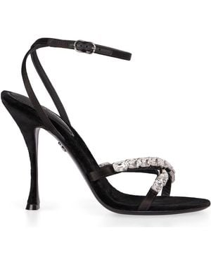 Dolce & Gabbana Satin Sandals - Black