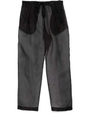 KHAITE Trenton Silk Pants - Gray