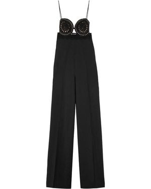 Stella McCartney Linen Blend Jumpsuit - Black