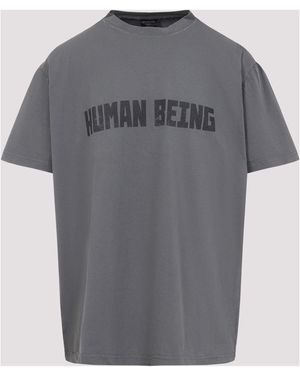 Balenciaga Human Being T-Shirt in Gray for Men | Lyst