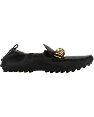 Tod's Leather Loafers - Black