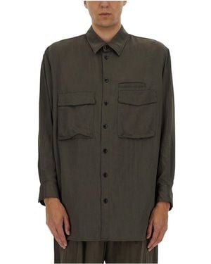 Lemaire Utility Overshirt - Green