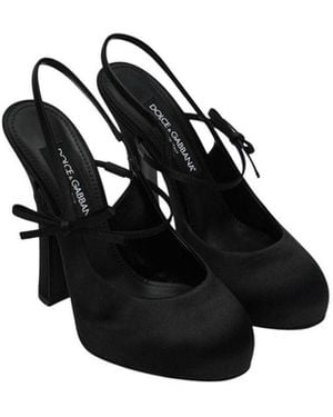 Dolce & Gabbana Satin Pumps - Black