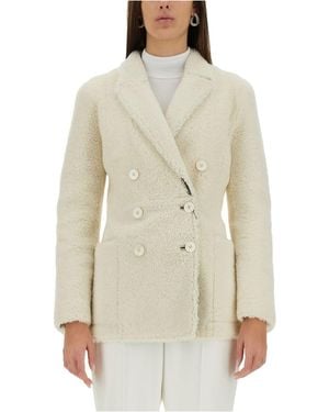 McQueen Double Breasted Coat - White