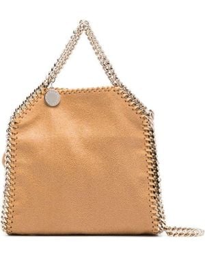 Stella McCartney Light Chain Falabella Micro Tote Bag - Natural