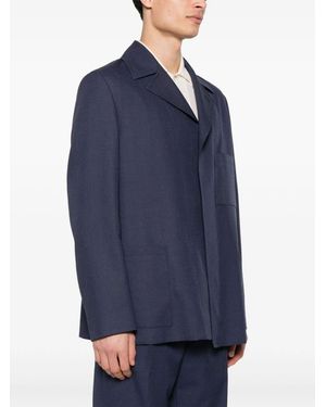 Fendi Double-Breasted Virgin Wool Jacket in Black for Men | Lyst