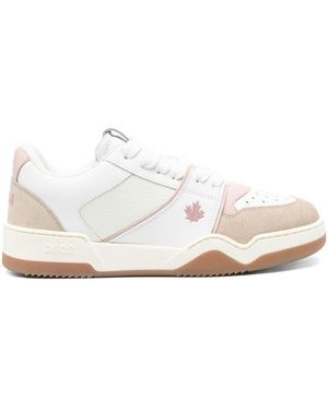 DSquared² Spiker Leather Trainers - White