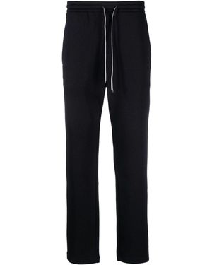 Emporio Armani Logo Cotton Sweatpants - Blue